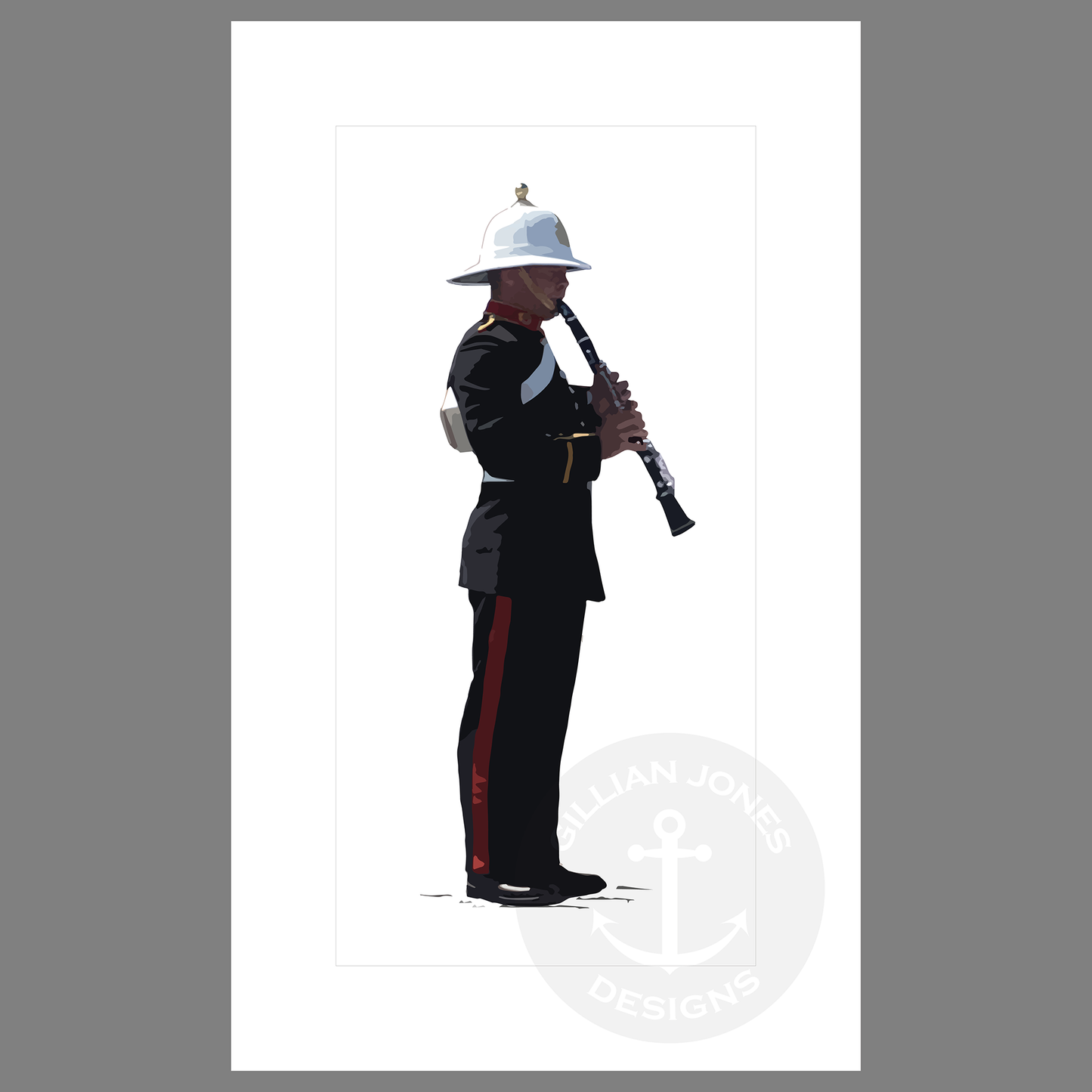 The Royal Marines Clarinettist Print