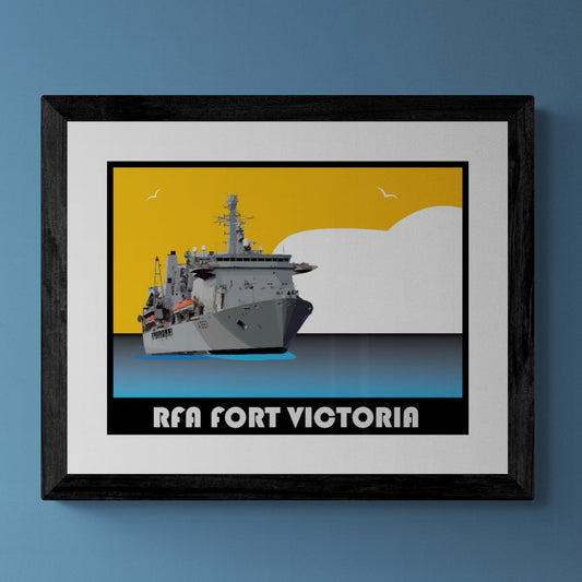 Fort Victoria Class Retro Print