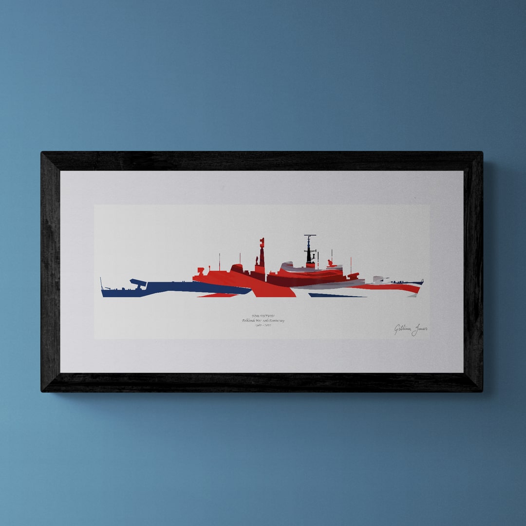HMS ANTRIM 40th Anniversary of the Falklands War Fine Art Print