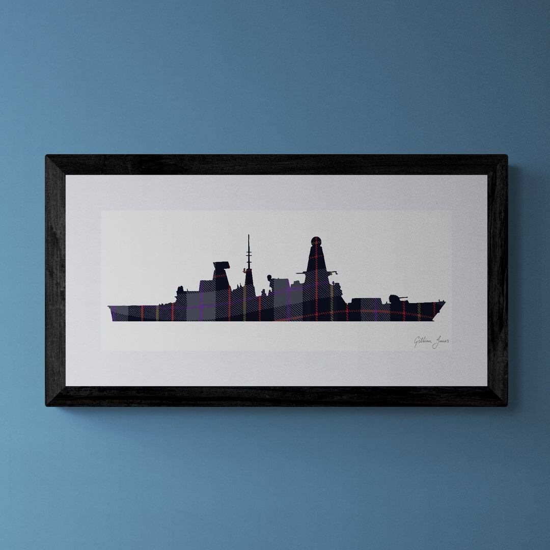 HMS Duncan Tartan Print