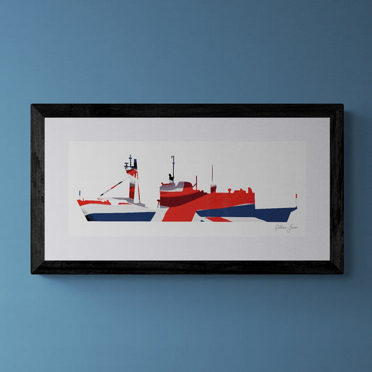 HMS ENDURANCE (1967) Union Flag Print