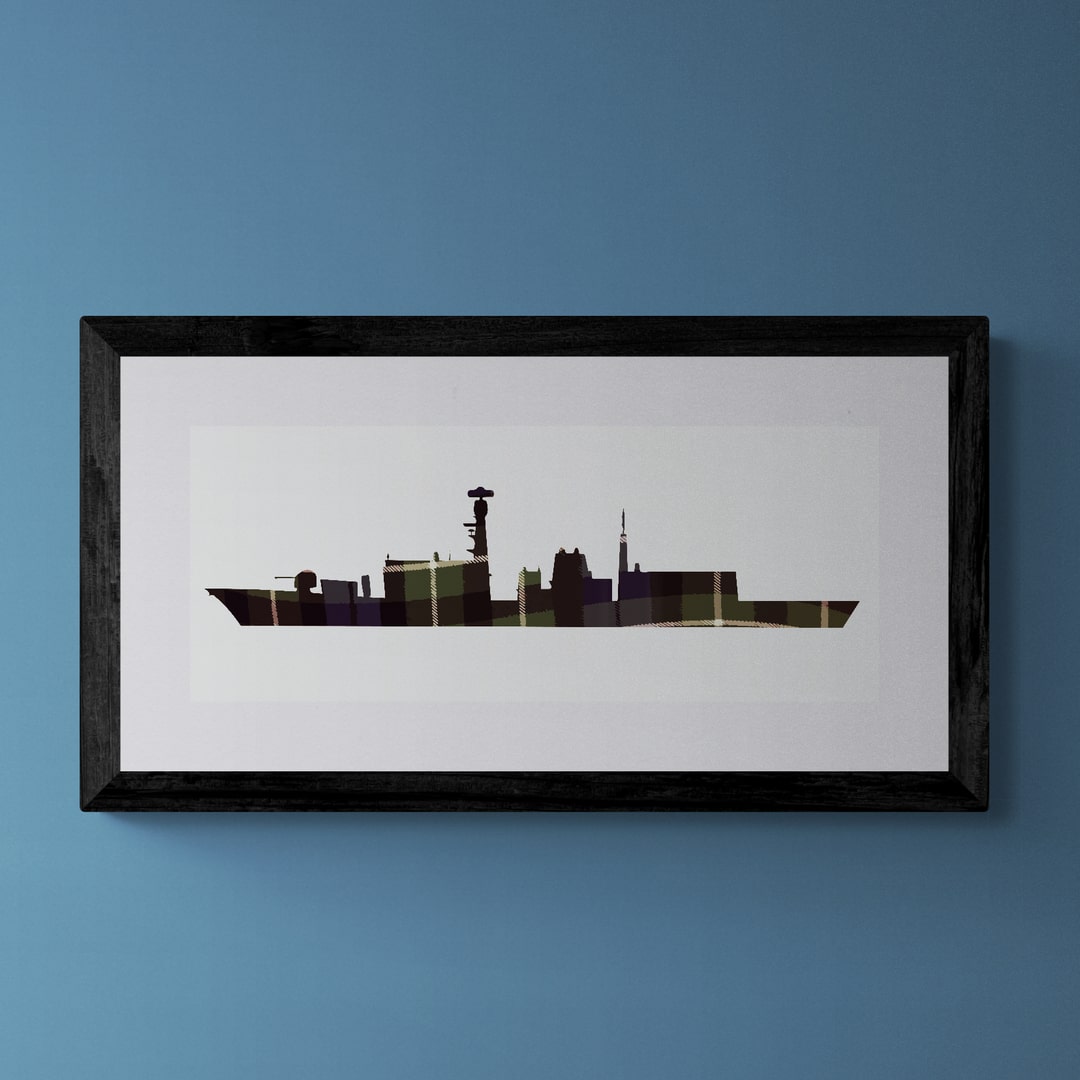 HMS Montrose Tartan Print