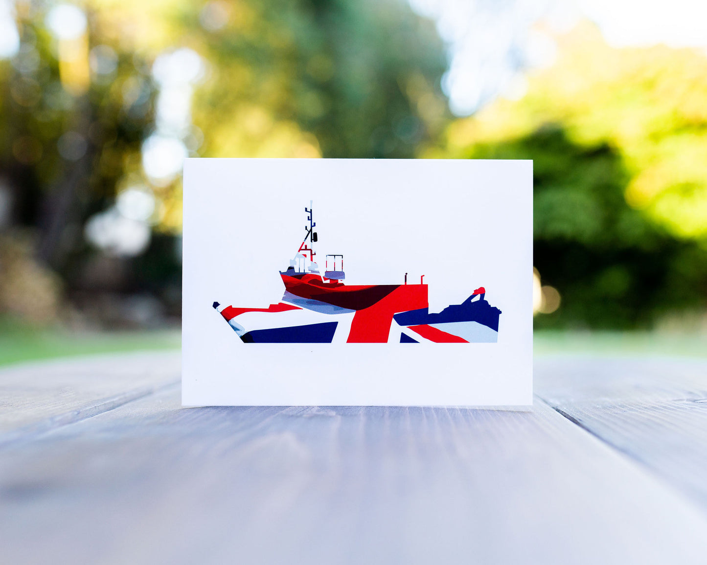 HMS Magpie Union Flag Greeting Card