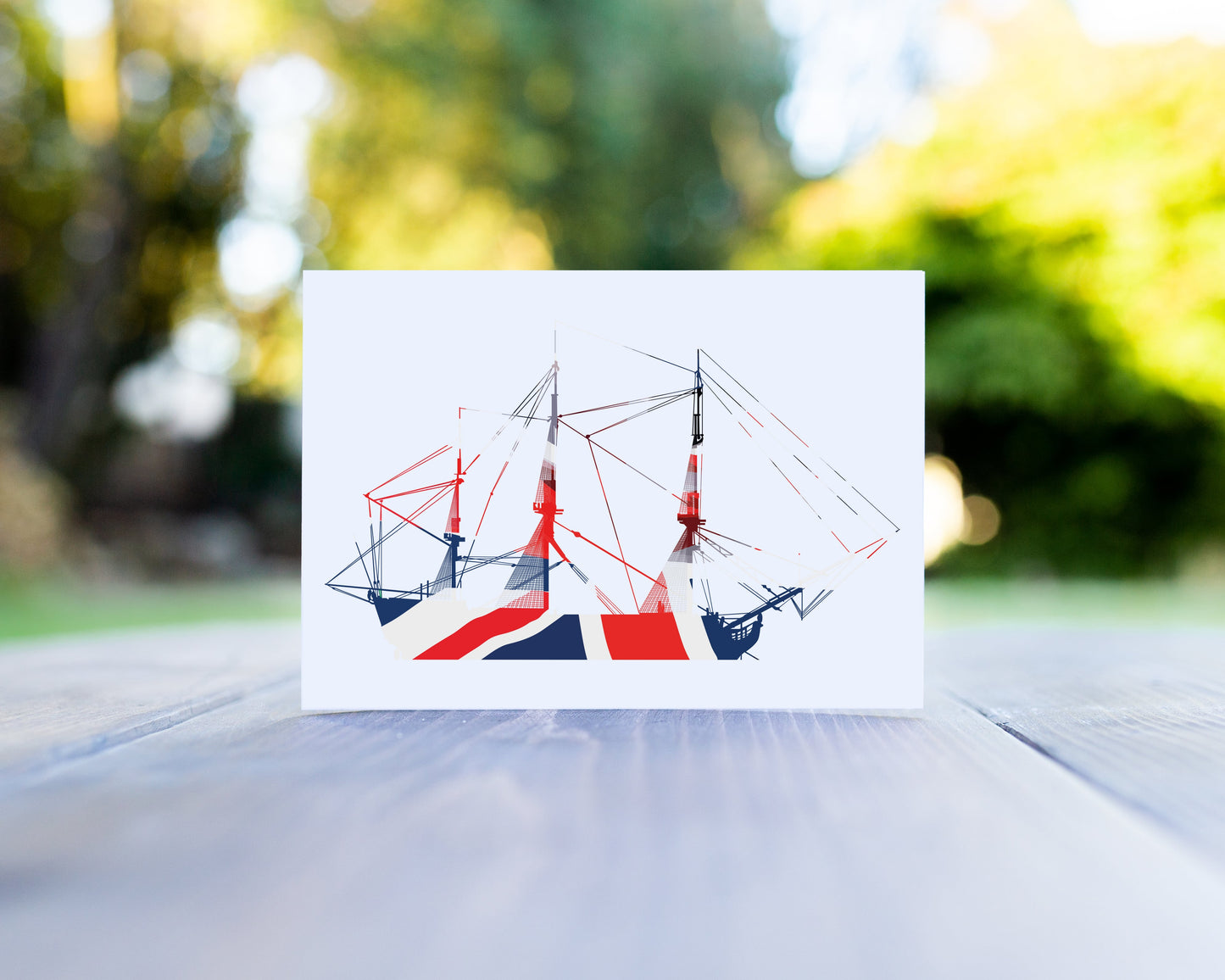 HMS Pickle Union Flag Greeting Card