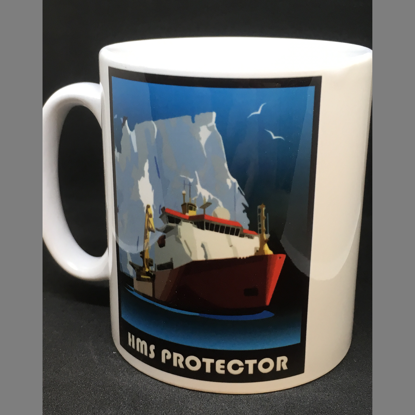 HMS Protector Retro Mug
