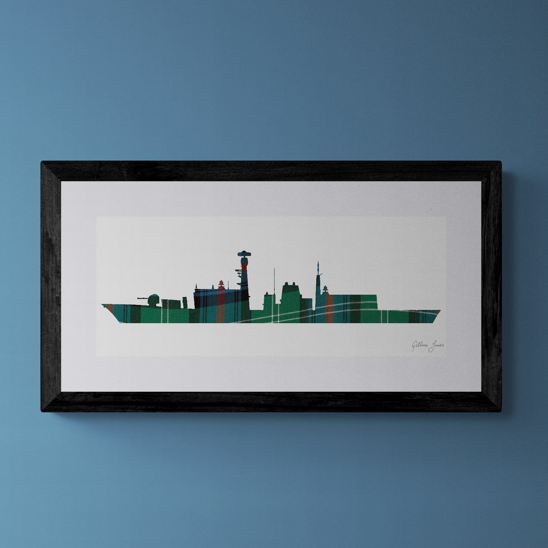 HMS Sutherland Tartan Print