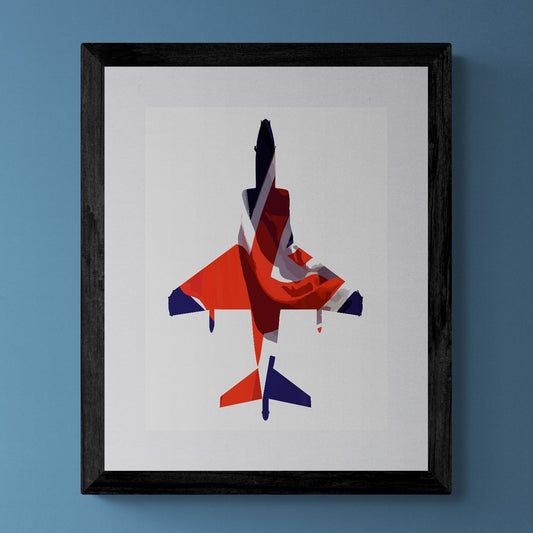 Harrier GR7 Union Flag Print