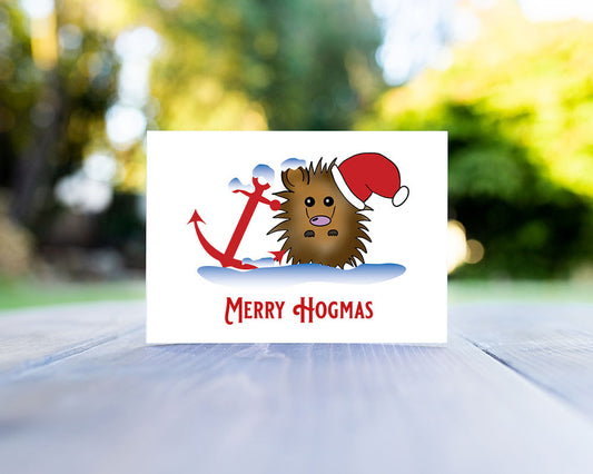 Merry Hogmas Christmas Card