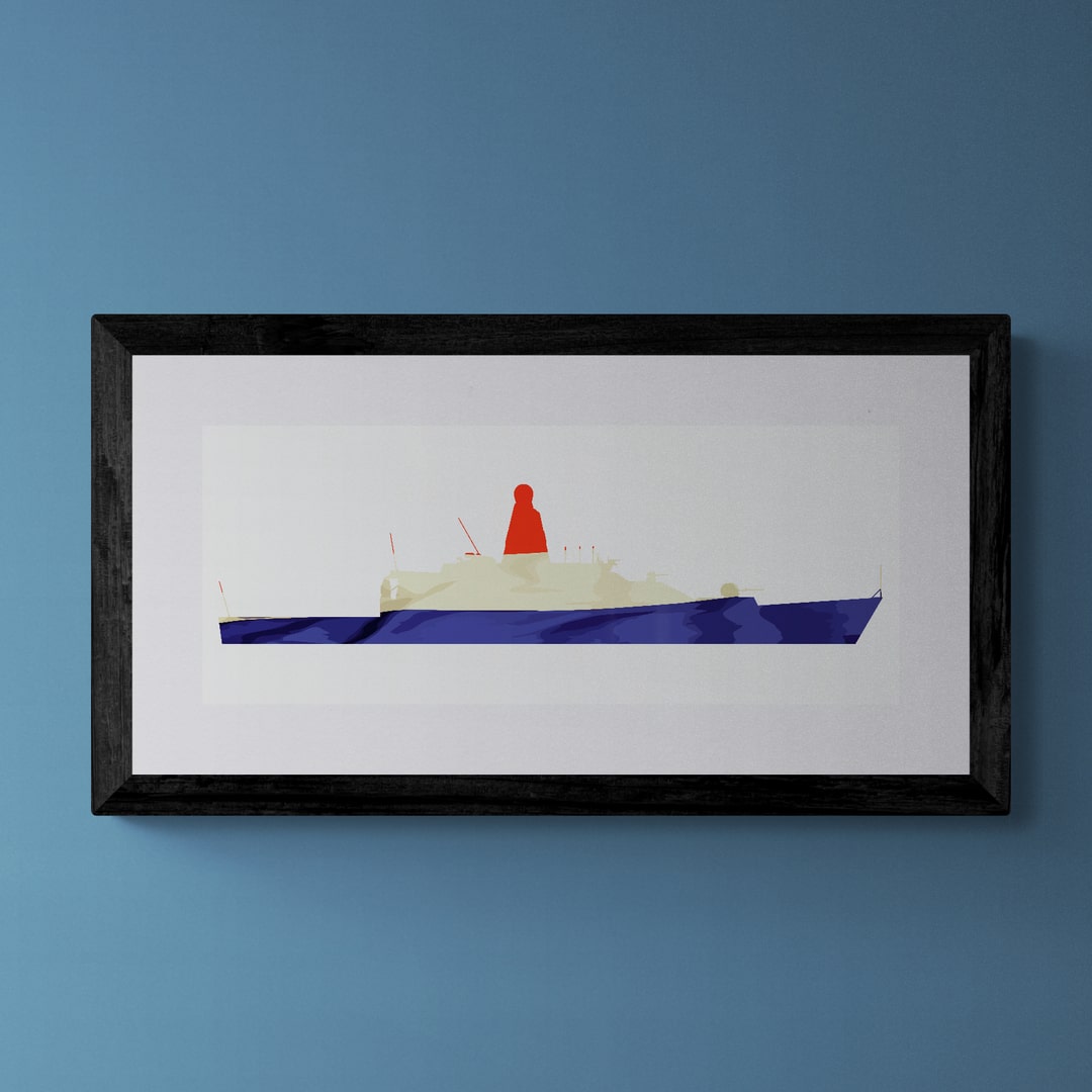Holland Class Offshore Patrol Vessel Dutch Flag Print