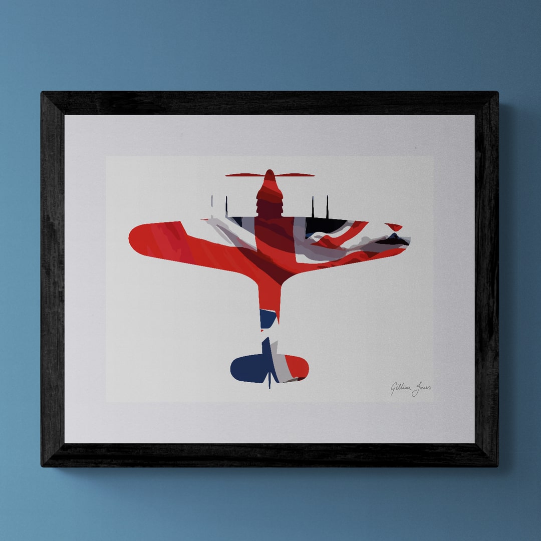 Hawker Hurricane Union Flag Print