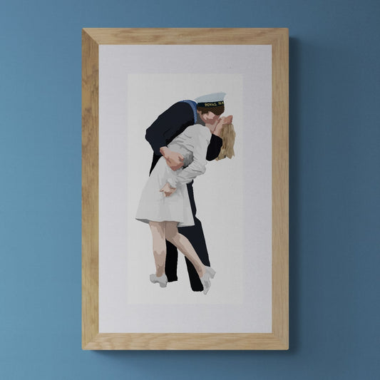 Kissing Sailor Print