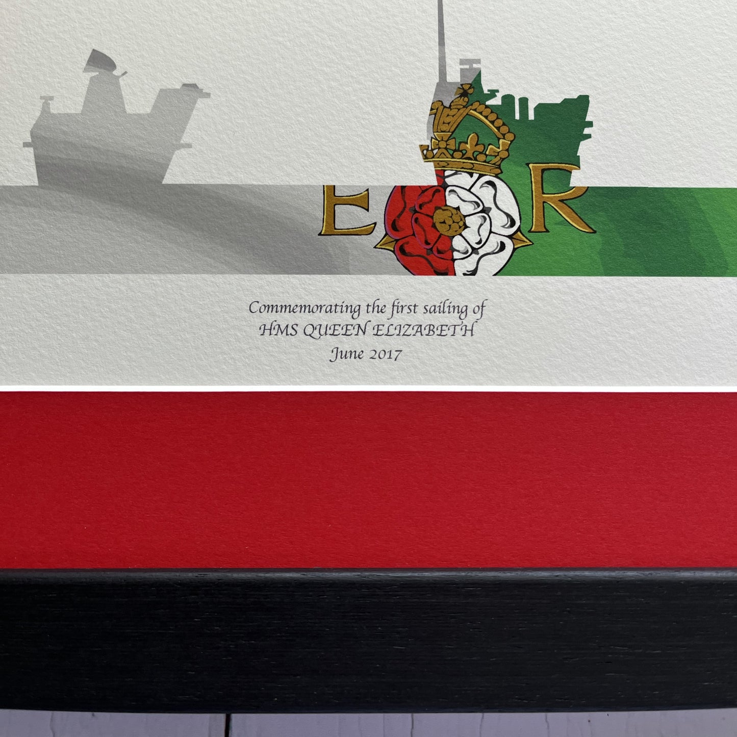 HMS QUEEN ELIZABETH (R08) First Sailing Limited Edition Print