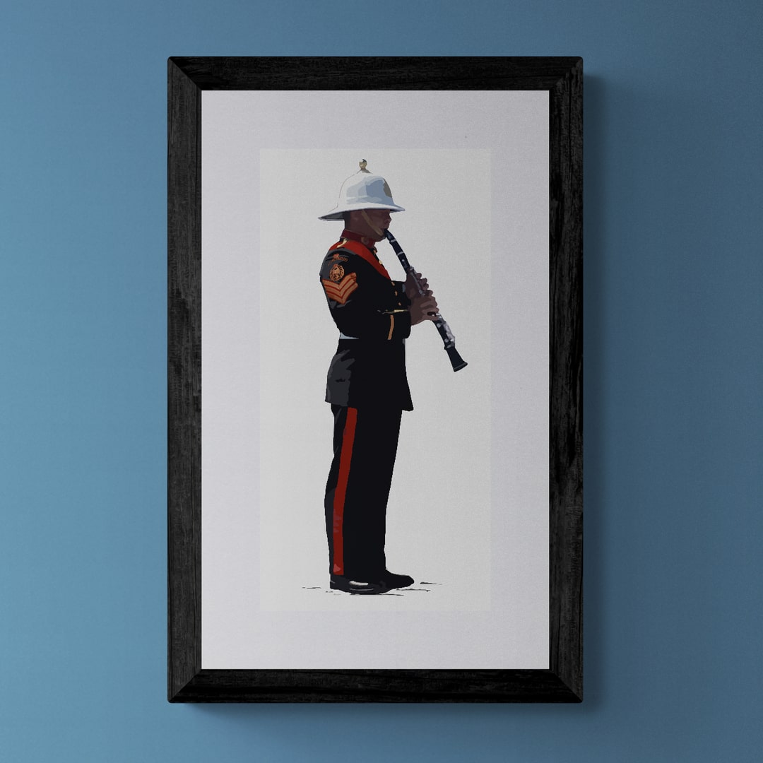 The Royal Marines Clarinettist Print