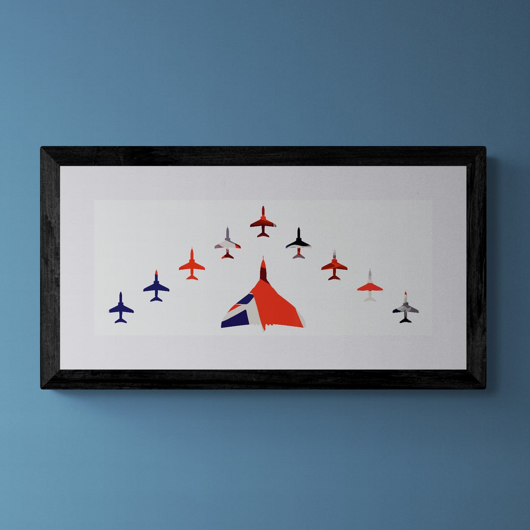 Vulcan and the Red Arrows Print
