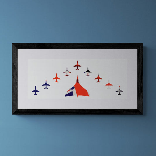 Vulcan and the Red Arrows Print