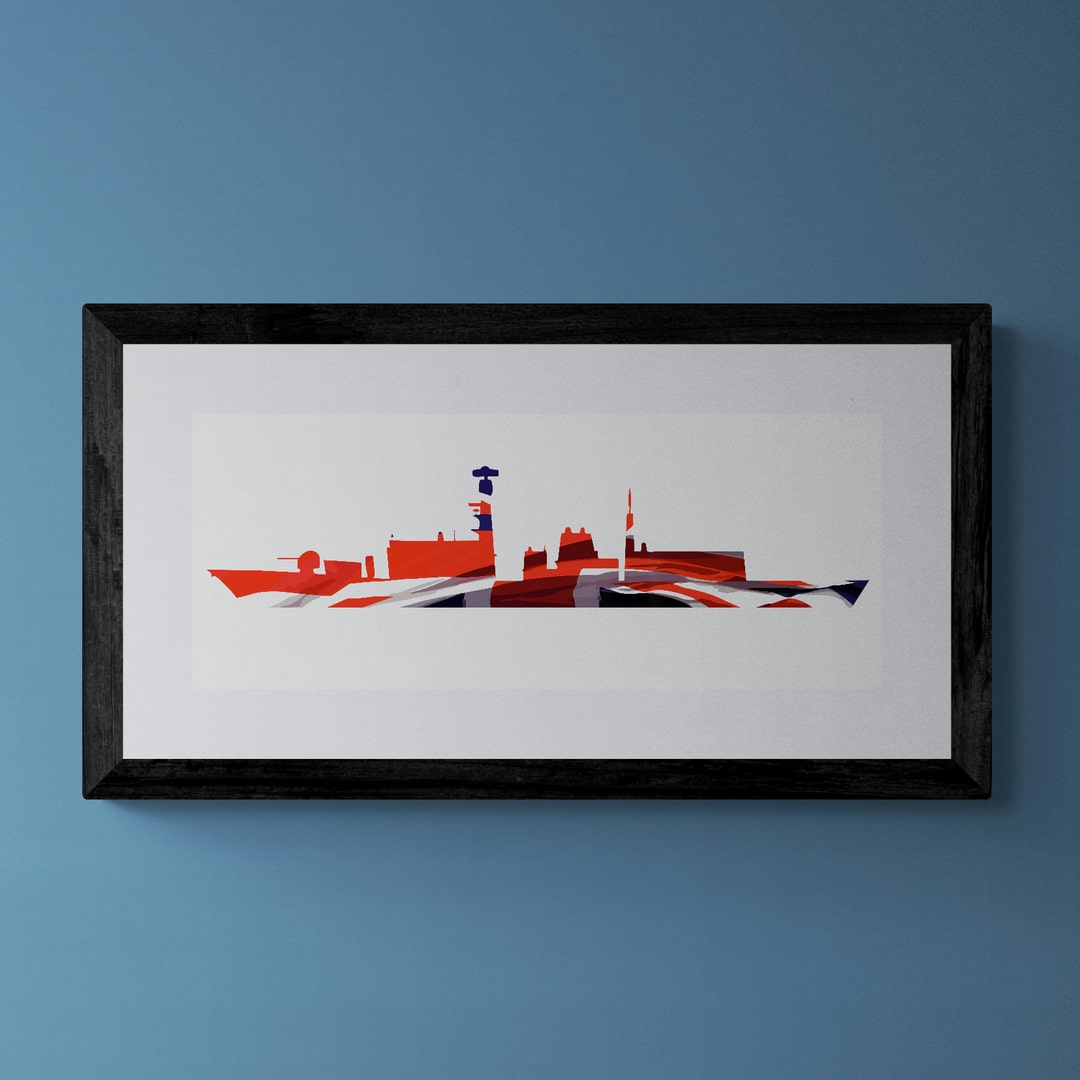 Duke Class Type 23 Frigate Union Flag Print