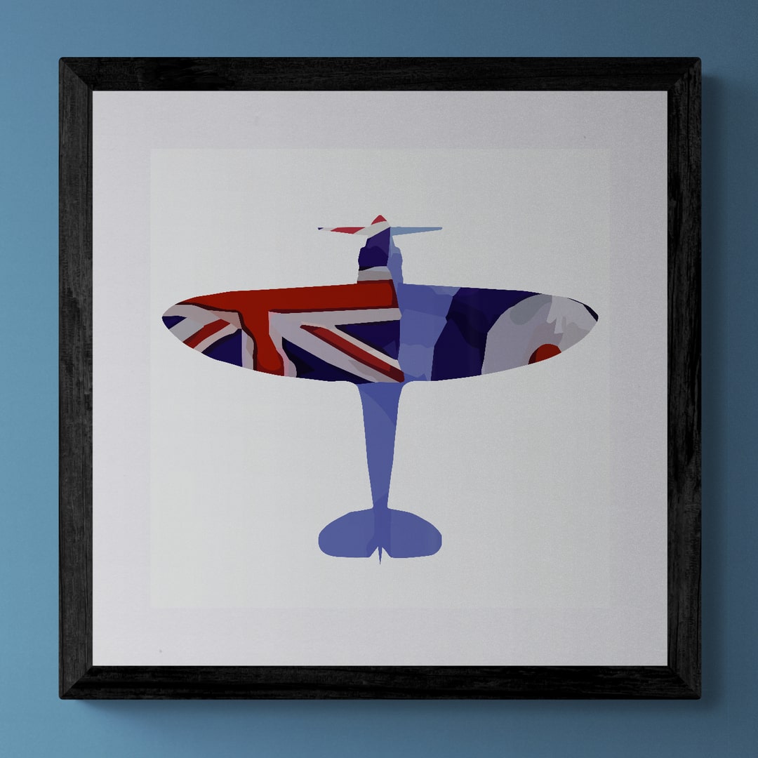 Spitfire Ensign Print