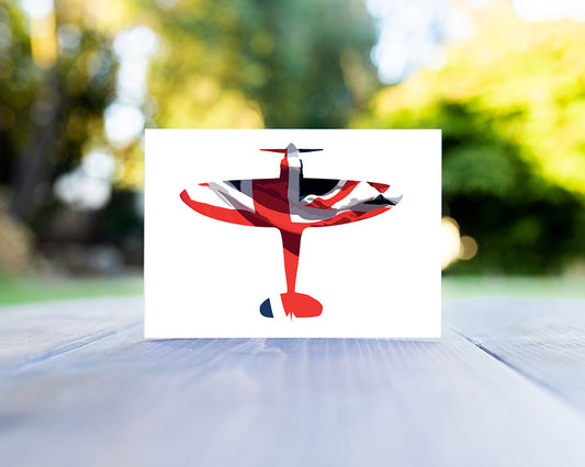 Spitfire Union Flag Greeting Card