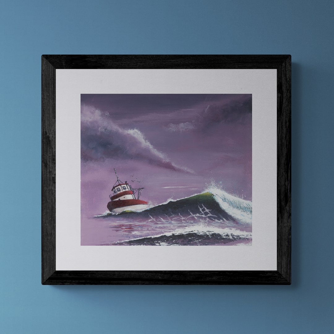 "Stormy sea" fine art print