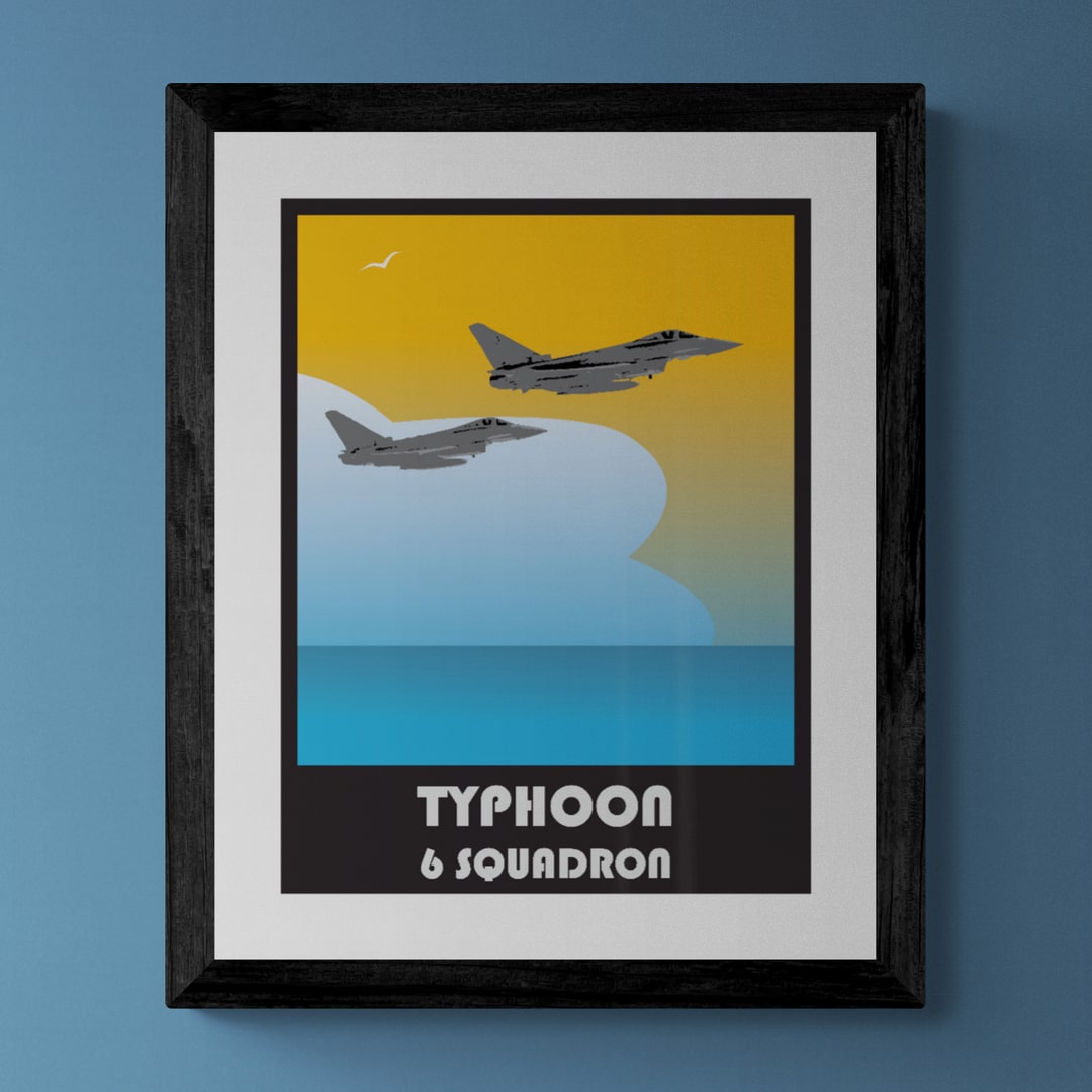 Typhoon Retro Print